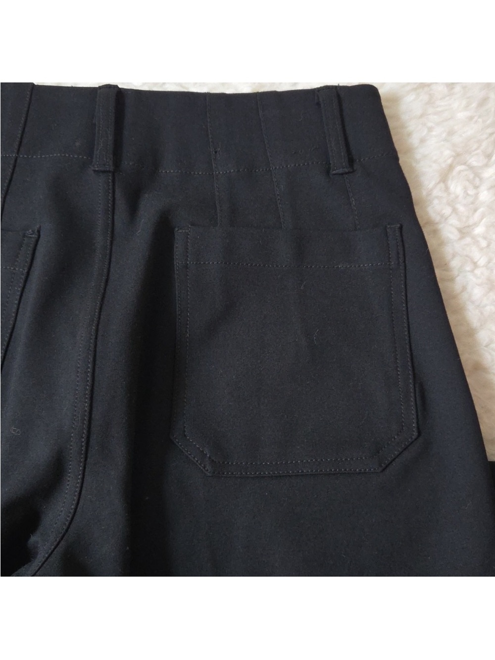 Maeve the Colette Black Wide-Leg Cropped Pants - Picture 6 of 7